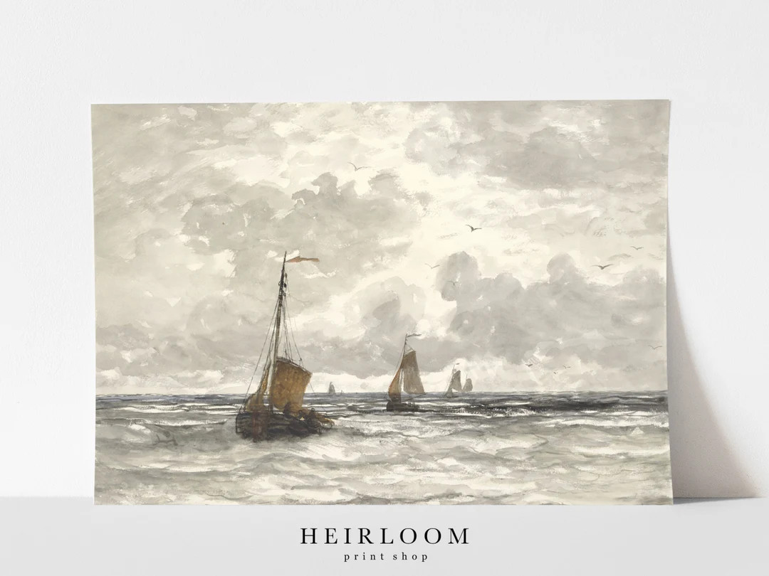 Ocean Print | Fisherman Painting | Sea | Nautical Painting | ART PRINTS | Watercolor Print | Fish... | Etsy (CAD)