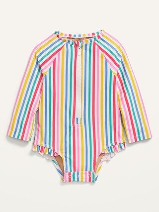 Printed Long-Sleeve Zip-Front Rashguard for Baby | Old Navy (US)