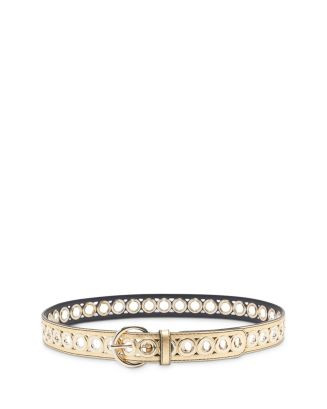 Women's Adelia Leather Grommet Belt | Bloomingdale's (US)