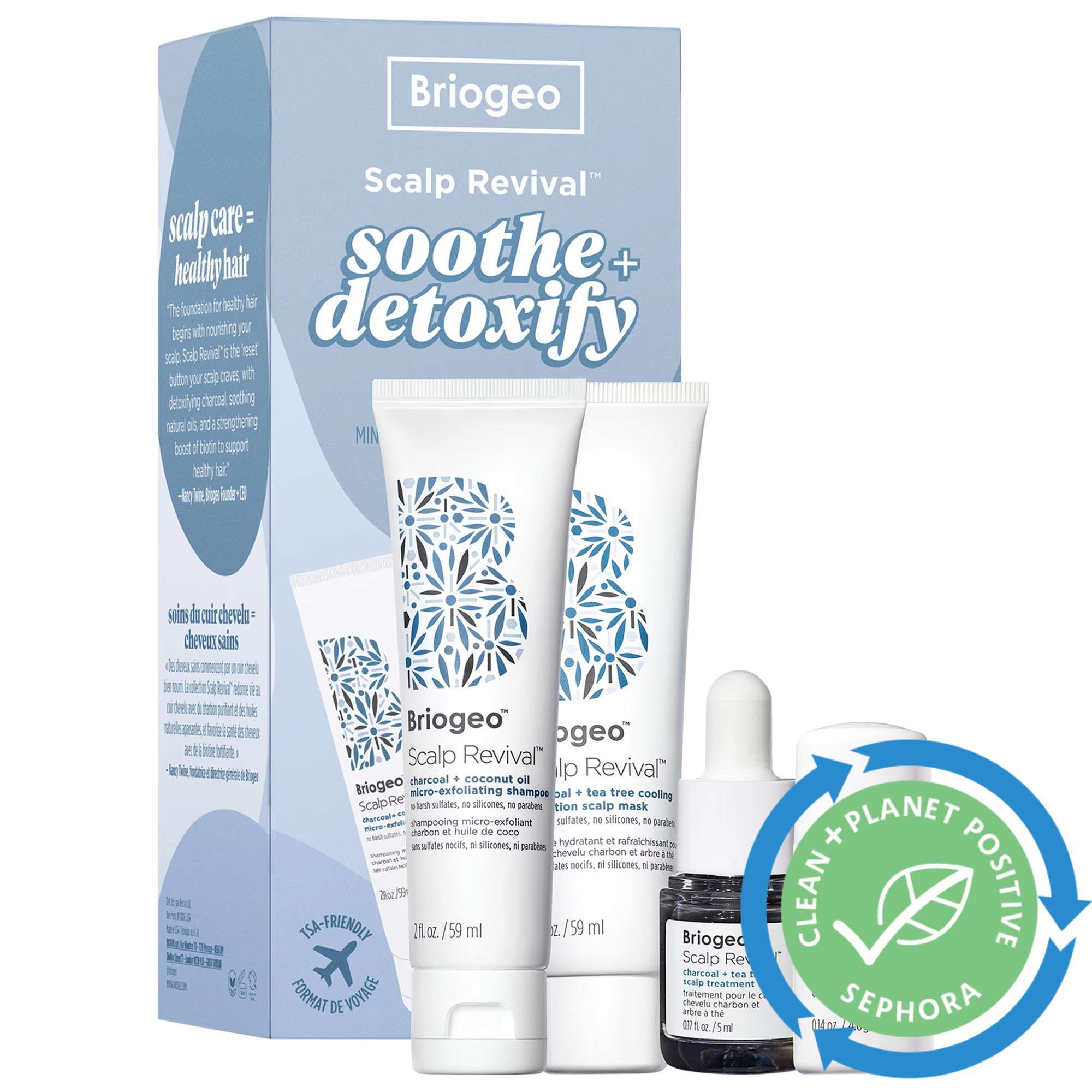 Briogeo Scalp Revival™ Soothe + Detoxify Travel Set for Dry Itchy, Oily Scalp | Sephora (US)