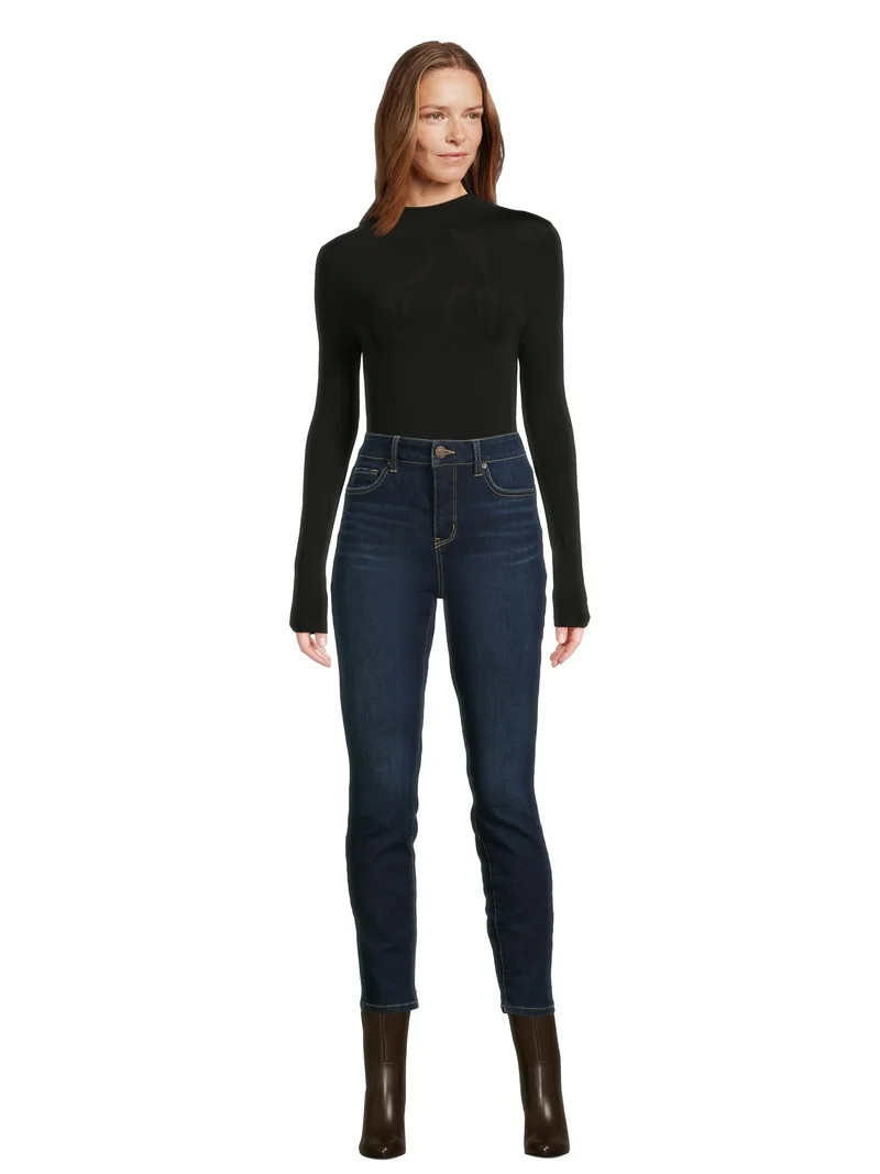 Time and Tru Women's High Rise Skinny Jeans, 27", 29\u201d Inseams, Sizes 2-22 | Walmart (US)