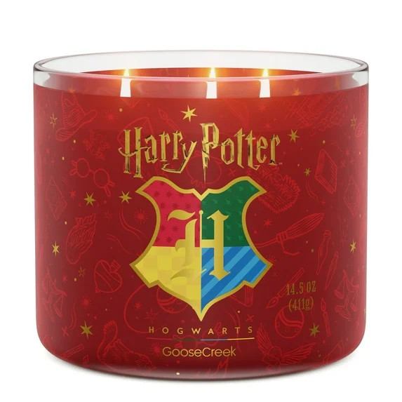 Goose Creek Harry Potter Hogwarts 3-wick Crackling Hearthwood, Whispering White Woods, Worn Leath... | Walmart (US)