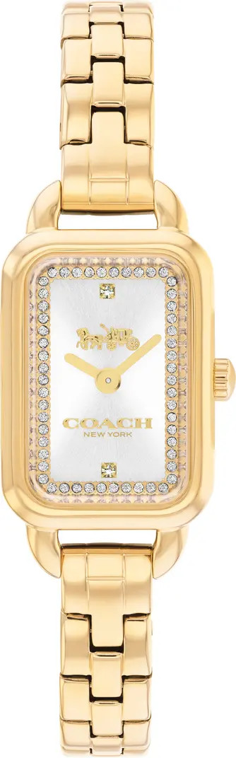 COACH Ludlow Rectangular Bracelet Strap Watch, 17mm x 24mm | Nordstromrack | Nordstrom Rack