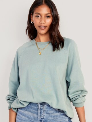 Oversized Vintage Tunic Sweatshirt for Women | Old Navy (US)
