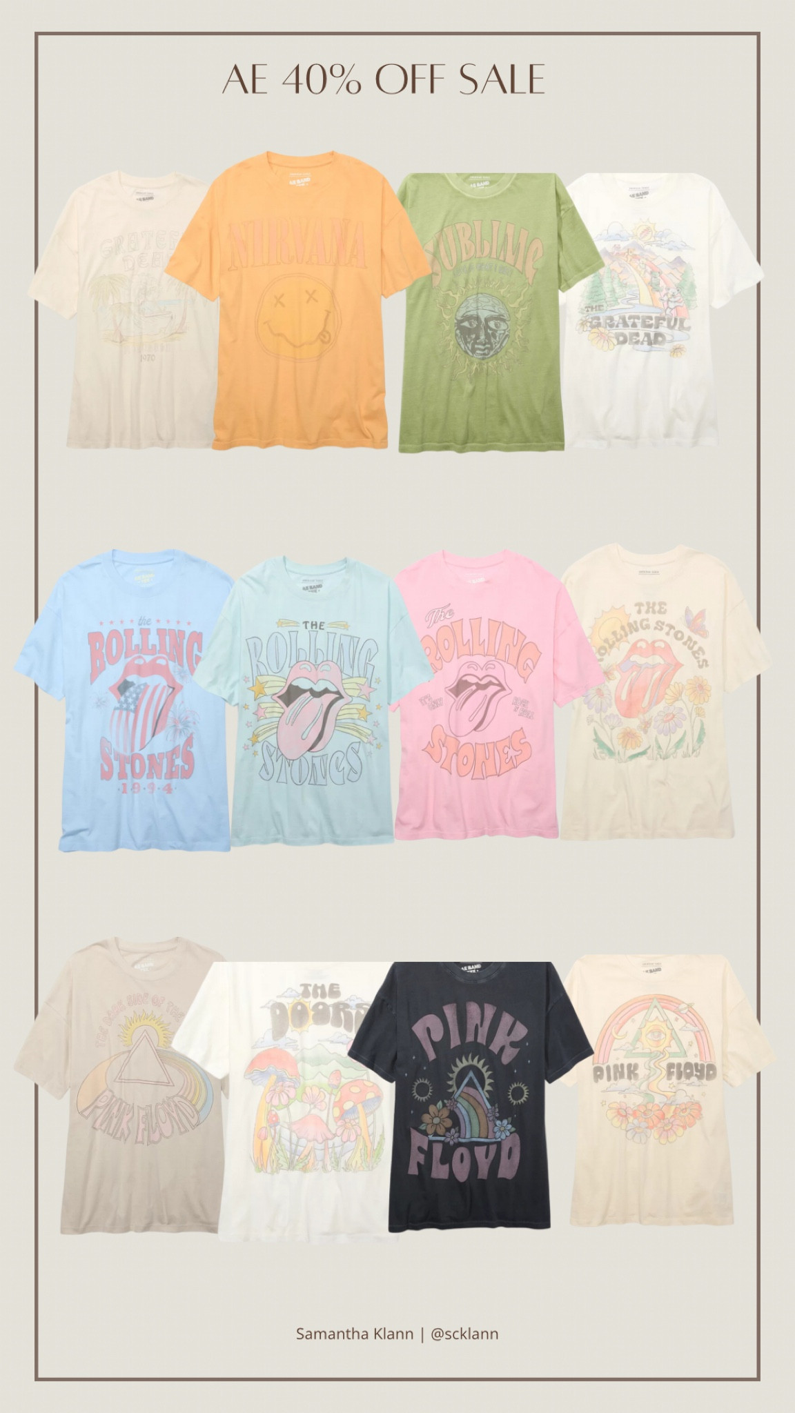 American Eagle Spring Sale. Oversized band tee’s

#LTKsalealert #LTKfindsunder50 #LTKstyletip