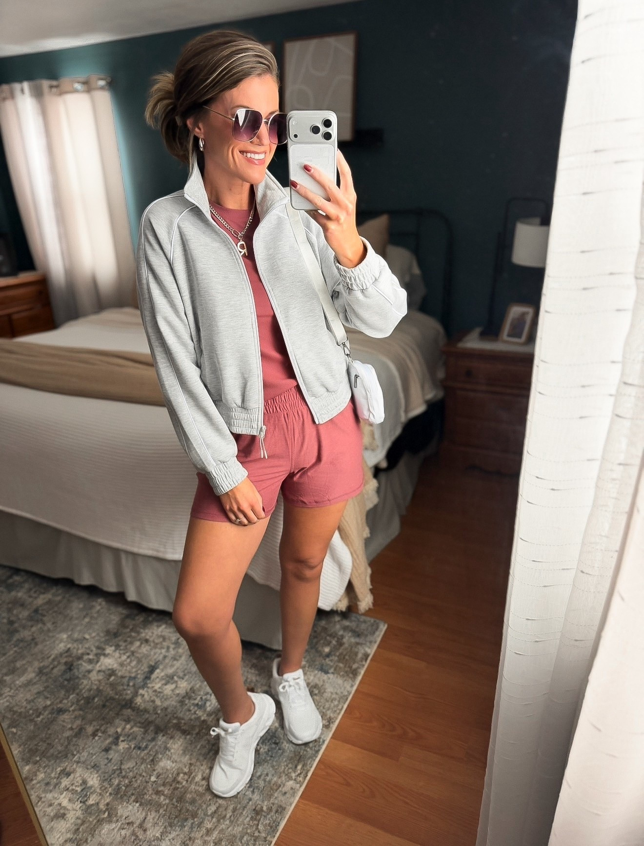 The best $7 shorts you will ever buy. So many great Walmart finds  
Top/small
Jacket/ smalll
Shorts/ medium
Shoes/ size down if between 


#LTKmomlife #LTKActive #LTKSeasonal