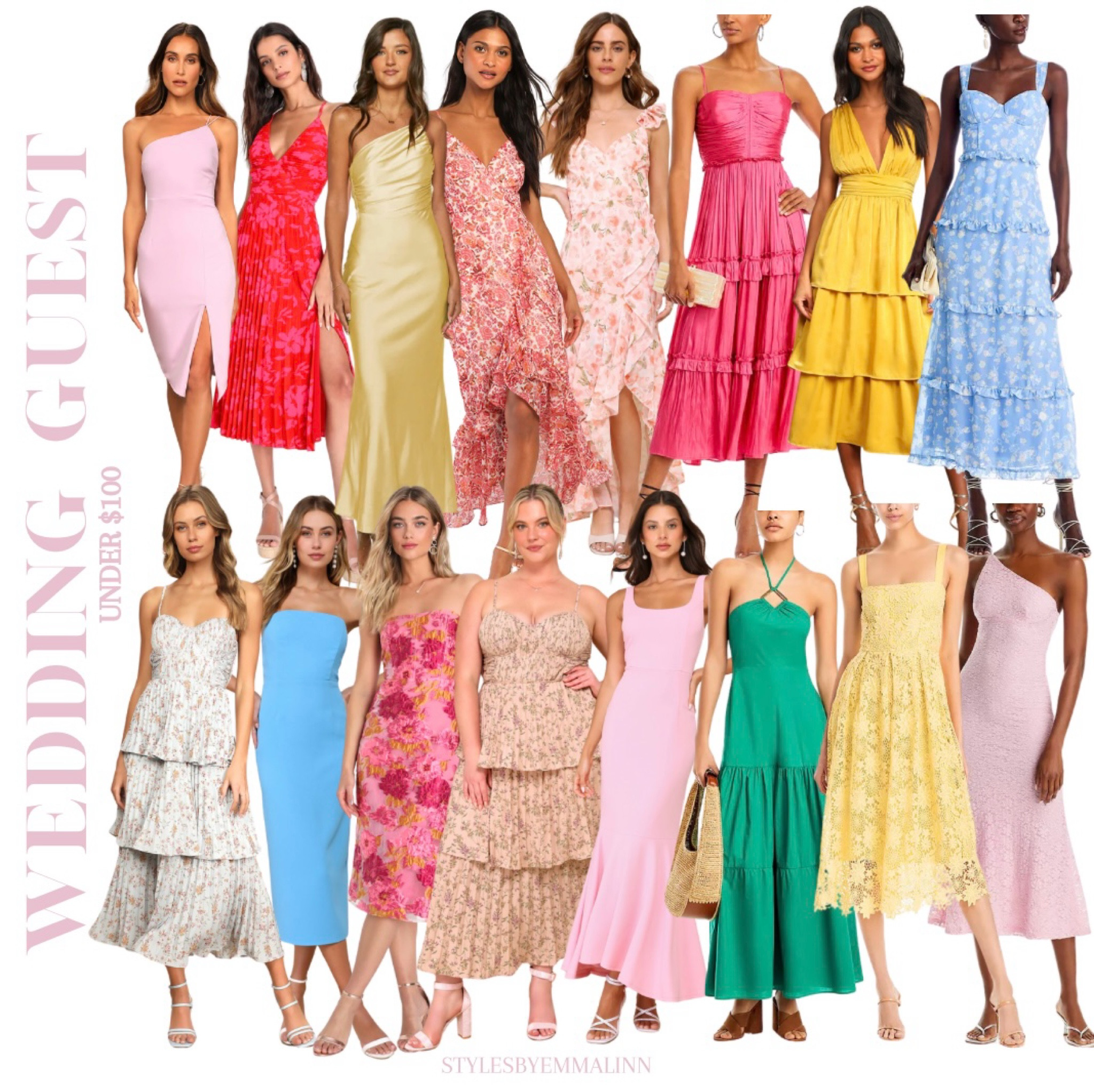 WEDDING GUEST DRESSES UNDER $100 !!!!!! 🩵

Wedding guest dress, wedding guest dresses, wedding guest look, wedding dress, midi dress, maxi dress, formal dress, cocktail dress, summer wedding, summer wedding look, summer wedding dress, colorful dress, fancy dress, floral dress, ruffle dress, summer dress, summer midi, summer maxi, Styles by Emma Linn, Emma Linn, finds under 100, ltkunder100, dresses under 100

#LTKFindsUnder100 #LTKSeasonal #LTKWedding