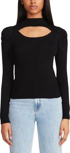 So Purrfect Cutout Puff Sleeve Sweater | Nordstrom