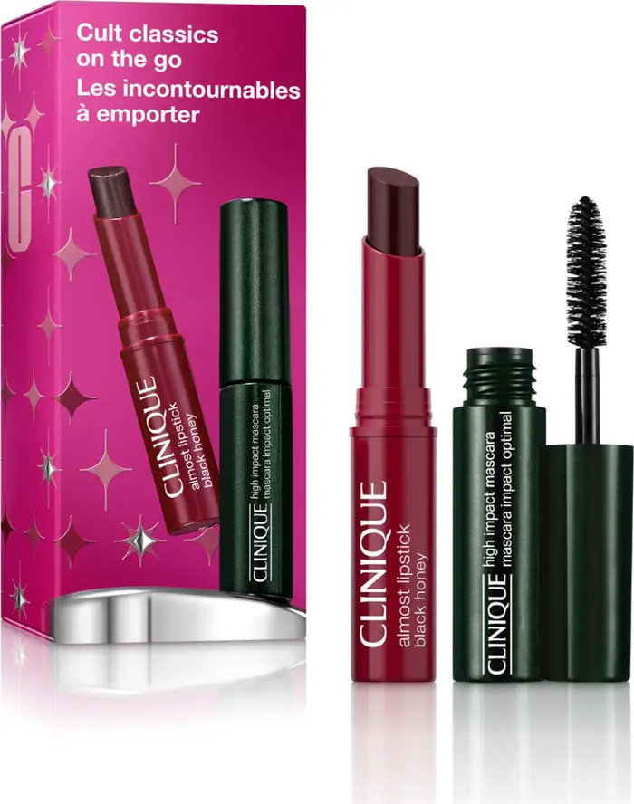 Cult Classics on the Go: High Impact Mascara + Black Honey Lip Mini Gift Set $29 Value | Nordstrom