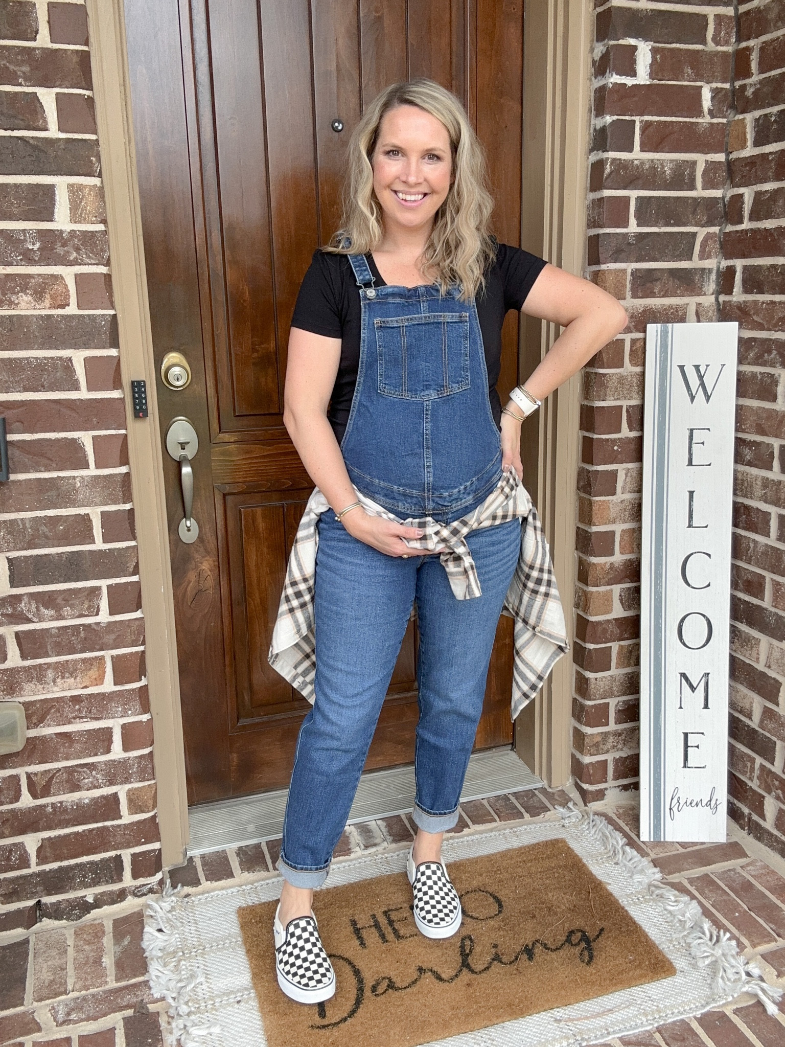 New fall arrivals at Old Navy and they’re almost all 30% off with code HURRY!! At 27 weeks pregnant I mixed and matched maternity and non-maternity looks for this outfit. Size 6 overalls, size medium tee, and size small flannel  

Maternity, fall outfits, fall dress, old navy 

#LTKfindsunder50 #LTKbump #LTKsalealert