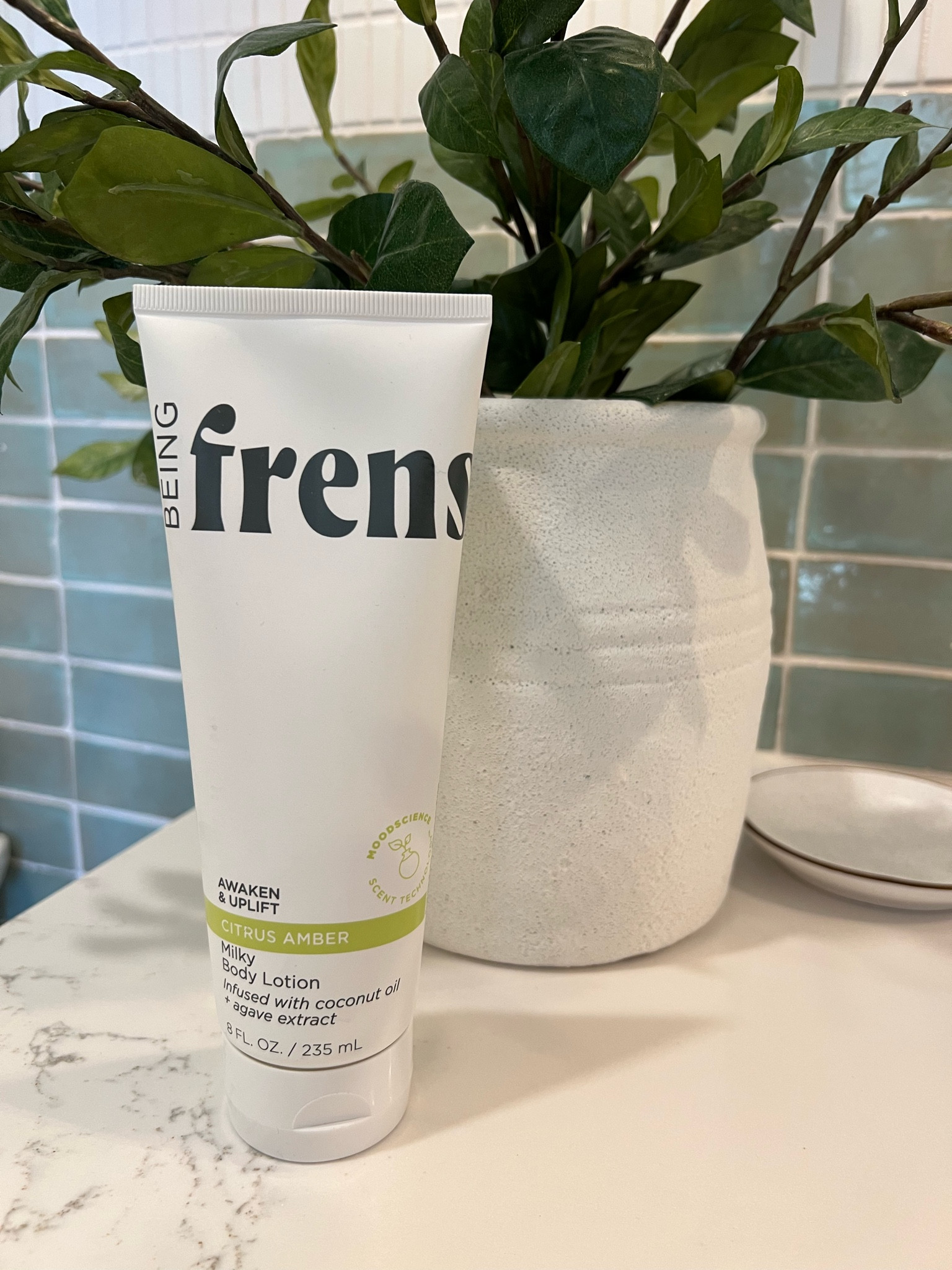 a total favorite tried-and-true product | being frensche milky body lotion with coconut oil | citrus amber | self-care | target find