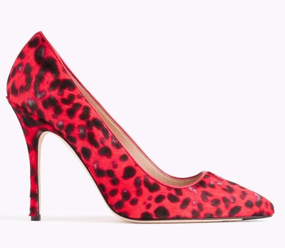 JCREW Collection Roxie Calfhair Red Leopard Shoes Pumps Heels Size 7 $465 ITALY  | eBay | eBay US