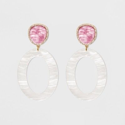 SUGARFIX by BaubleBar Two-Tone Resin Hoop Earrings | Target