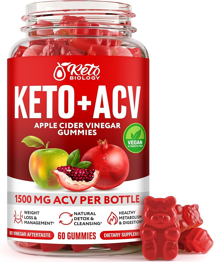 Keto ACV Gummies for Weight Loss & Detox - ACV Keto Gummies 1500 mg - Vegan Apple Cider Vinegar G... | Amazon (US)
