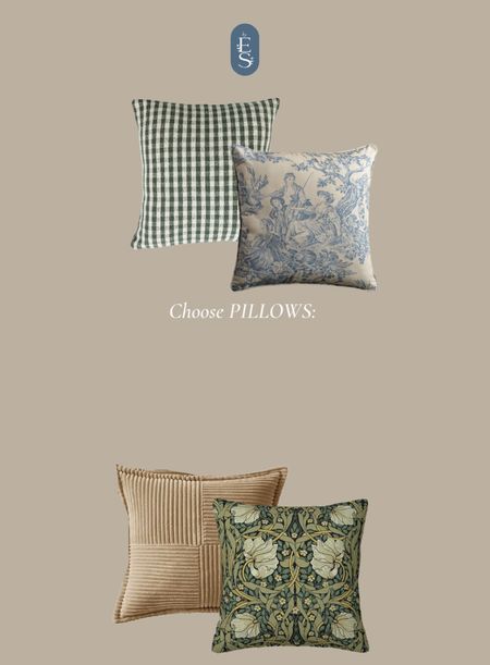 Room and Board: basement makeover edition. Affordable vintage-like pillow covers for your modern cottage home