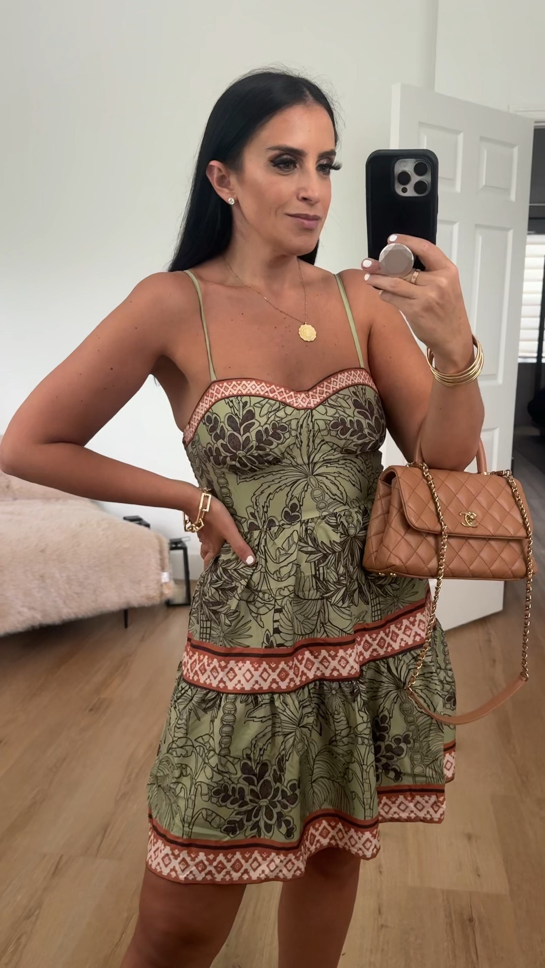 Looks like Farm Rio but from Amazon. Wearing size small