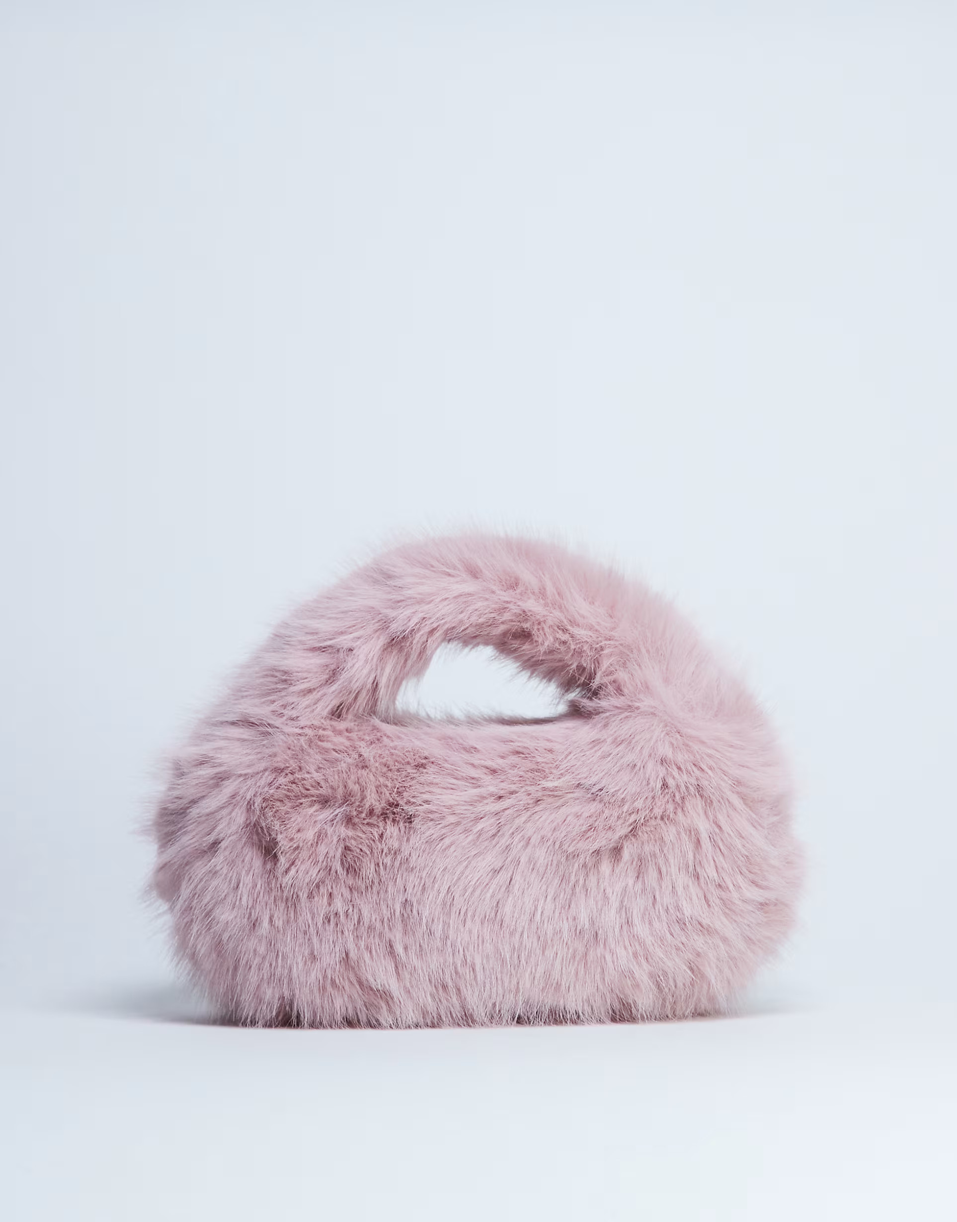 Topshop Gemima faux fur grab bag in pink | ASOS (Global)