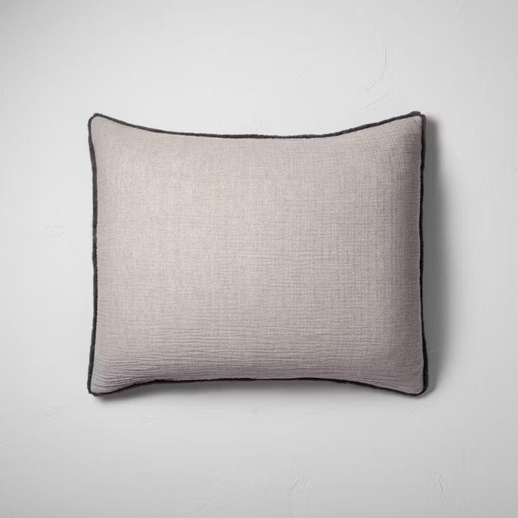 Textured Chambray Cotton Pillow Sham - Casaluna™ | Target