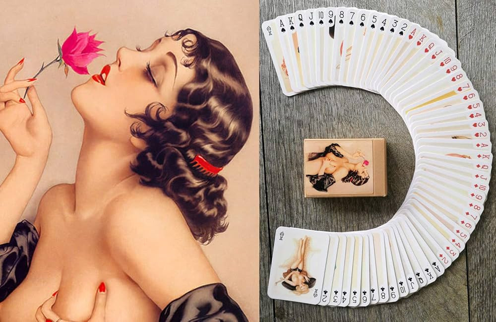 Pinup Girls Playing Cards (Poker Deck 54 Cards All Different) Vintage Retro Classic Pin Up Girls by Alberto Vargas | Amazon (US)