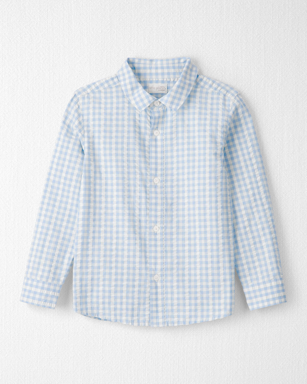 Boys Seersucker Button-Front Shirt Made with Organic Cotton - Little Planet | Carter's | Carter's Inc