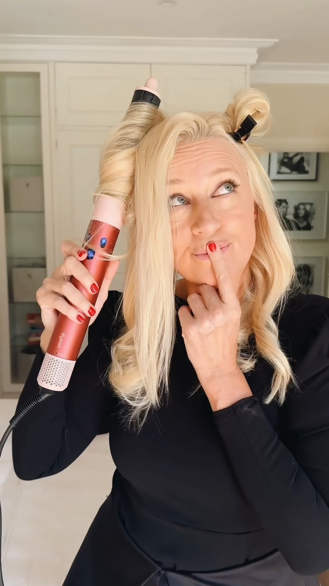 This was me ten minutes before I had to be out the door for work Xmas party last week. The ‘before hair’ was frizzy and SO flat. I panicked and was about to resort to my usual slicked-back ponytail. But... I didn’t.
 
I have learned so much about at-home hair styling from my Dyson family this year (what a privilege it’s been), and I’m proud that I achieved this look all by myself.
 
And in the time that I had.
 
The Dyson Airwrap ID has given me confidence, saved me time and given me the Charlie’s Angels curls of dreams.
 
This is what sets it apart:
💡Smart Personalization: It tailors to your hair type. Pair it with the MyDyson app, answer a few Qs about your mane (thick, fine, curly, straight), and it tailors the settings to you. It’s set and forget styling..
🌪️Coanda Magic: The re-engineered attachments harness airflow to style and dry simultaneously, creating bouncy curls, smooth blowouts, or soft waves—without any heat damage.
image001.pngThe App That Does It All: Think of the Dyson App as your hair coach. From tutorials to personalised heat settings, the app ensures you use the Airwrap like a pro. Less trial, more triumph!
ALSO THIS: Dyson’s Chitosan Pre and Post Styling products are game changers. What’s the secret? Chitosan is a natural conditioning agent that nourishes and protects without weighing your hair down. They’re lightweight and hydrating and leave your hair shiny, healthy, and smelling amazing.

#LTKaustralia #LTKover50style #LTKbeauty