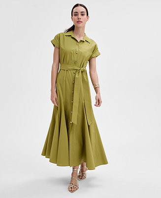 I.N.C. International Concepts Women's Cotton Maxi Shirtdress, Exclusively at Macy's - Macy's | Macy's