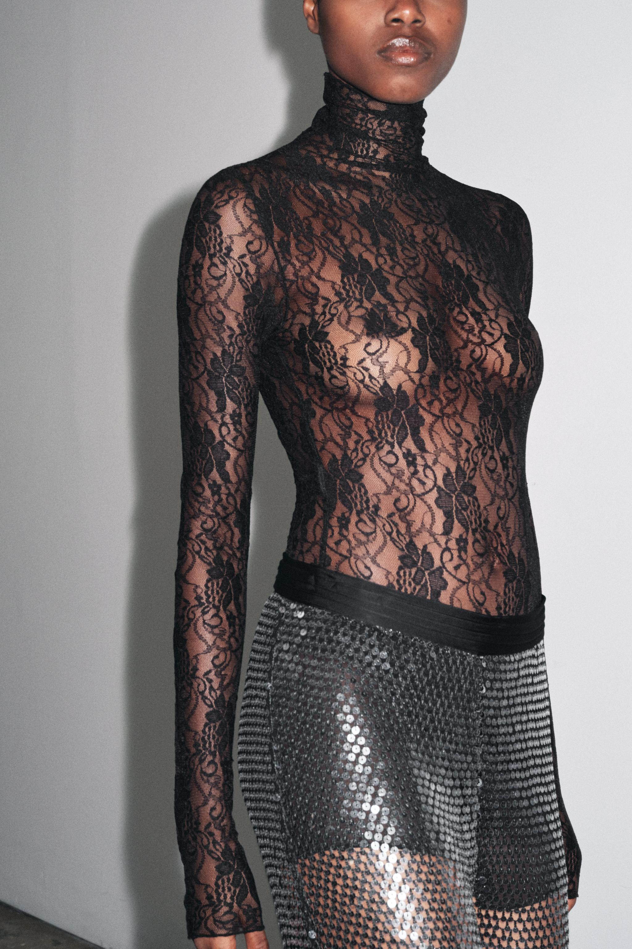 LACE LONG SLEEVE BODYSUIT | Zara AU