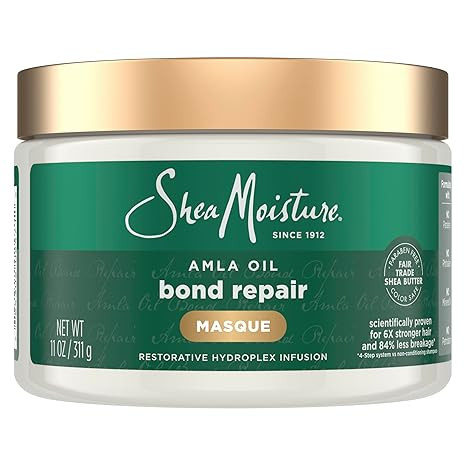 SheaMoisture Bond Repair Masque Amla Oil Deeply Moisturizes and Visibly Repairs Damage with Hydro... | Amazon (US)