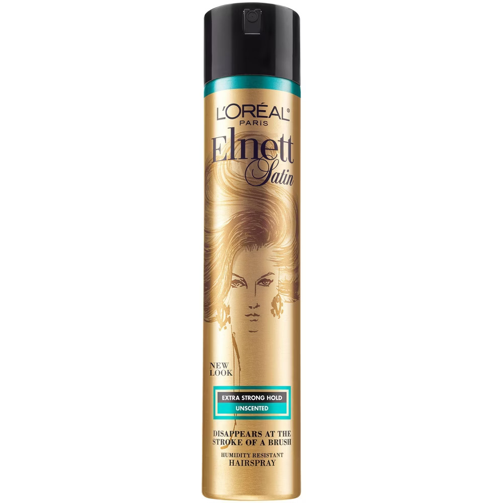 L'Oreal Paris Elnett Satin Extra Strong Hold Unscented Hair Spray - 11oz | Target