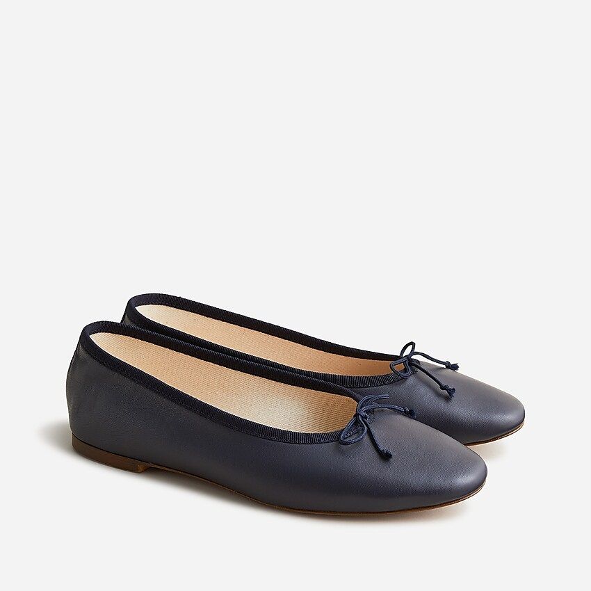 Zoe ballet flats in leather | J.Crew US