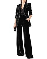 Amazon.com: LIBODU Velvet Women Tuxedos Wedding Pantsuits Party Wear Suits Formal Business Suits ... | Amazon (US)