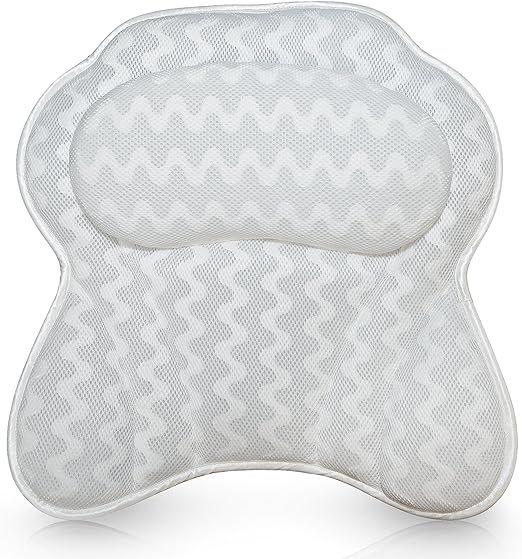 Luxurious Bath Pillow for Women & Men :: Ergonomic Bathtub Cushion for Neck, Head & Shoulders :: ... | Amazon (US)