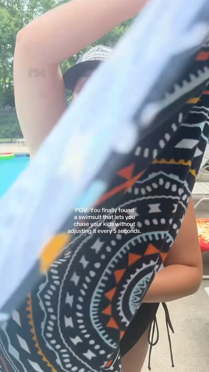 I don’t need a swimsuit that looks good standing still—I need one that survives pool days, beach trips, snack runs, and chasing kids. This one is flattering, supportive, and actually comfortable enough to wear all day. 🙌 #BloomingJelly #SwimsuitFind #MomStyle #SummerMustHave #dealsforyoudays