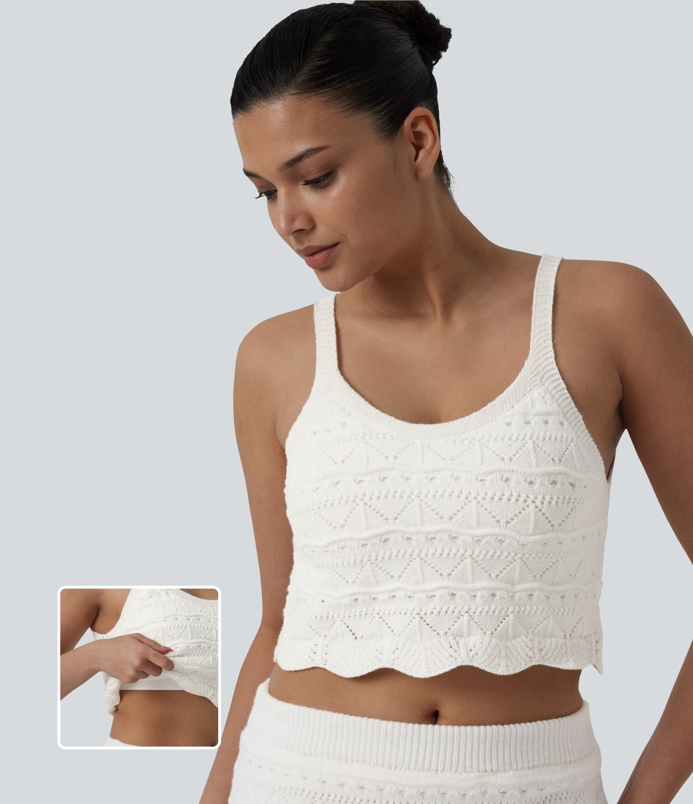 Women’s Round Neck Cropped Sweater Vest - Halara | HALARA
