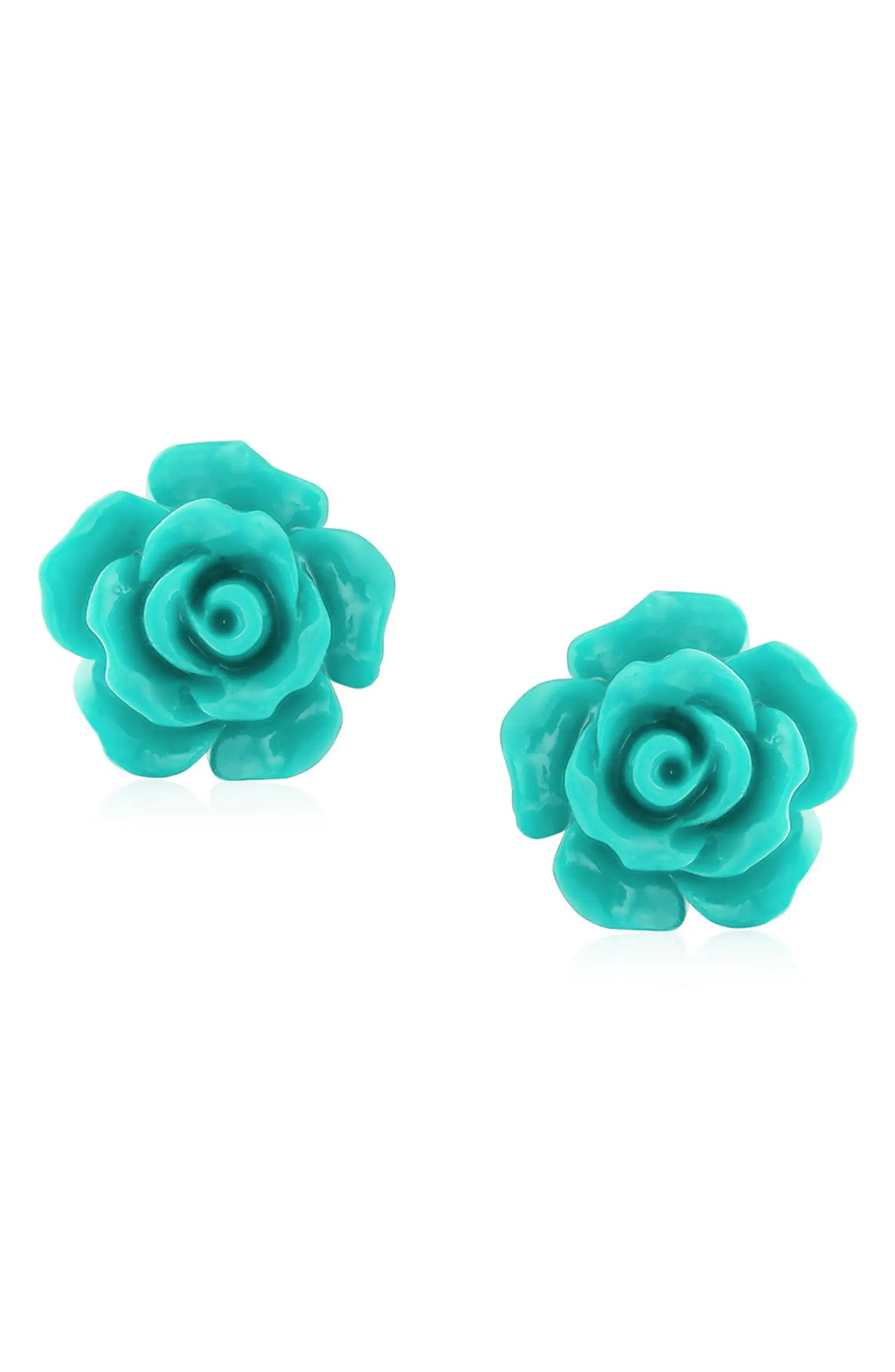 BLING JEWELRY 3D Rose Stud Earrings | Nordstromrack | Nordstrom Rack