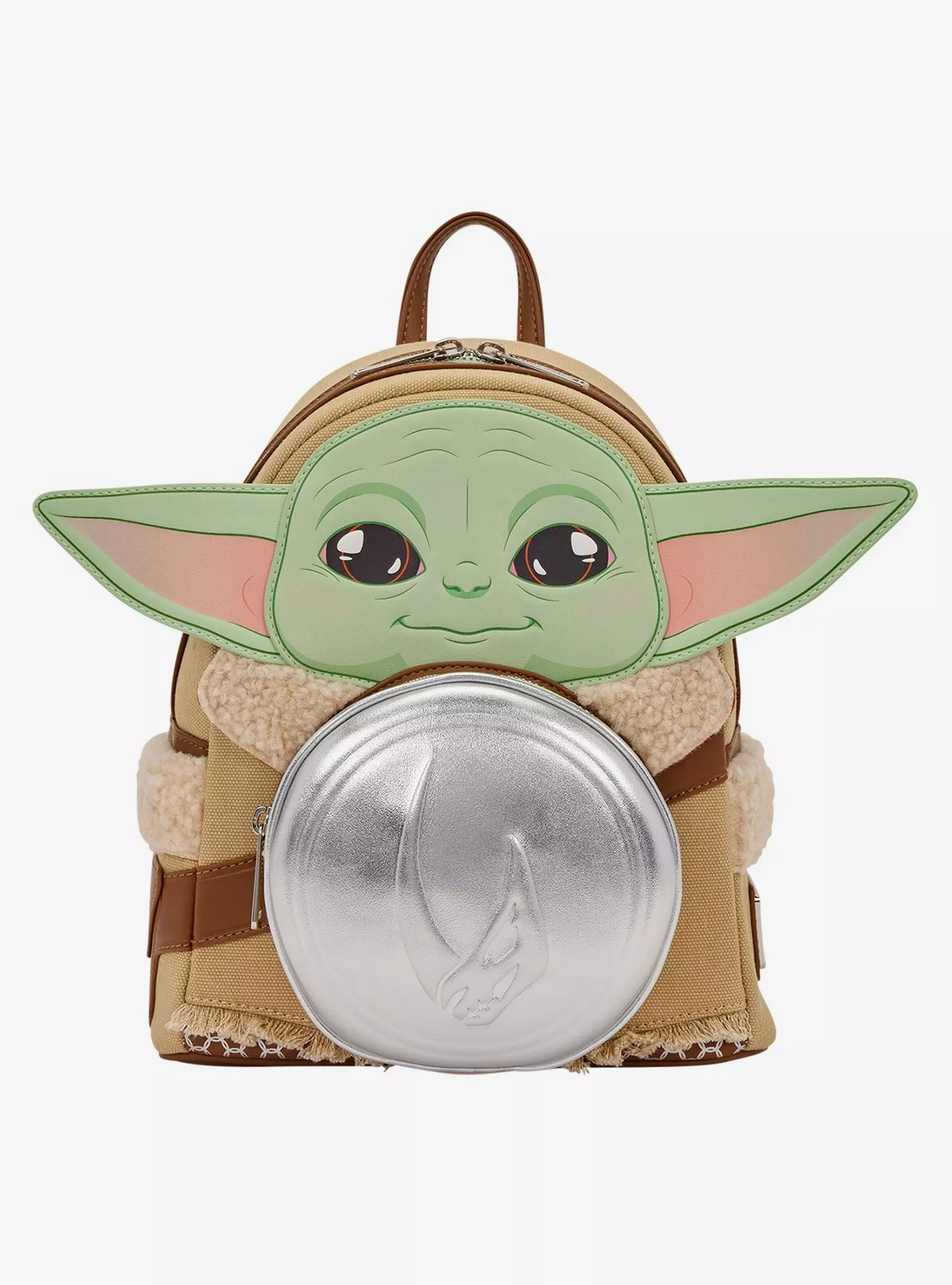 Loungefly Star Wars The Mandalorian Grogu & Armor Figural Mini Backpack | BoxLunch | BoxLunch