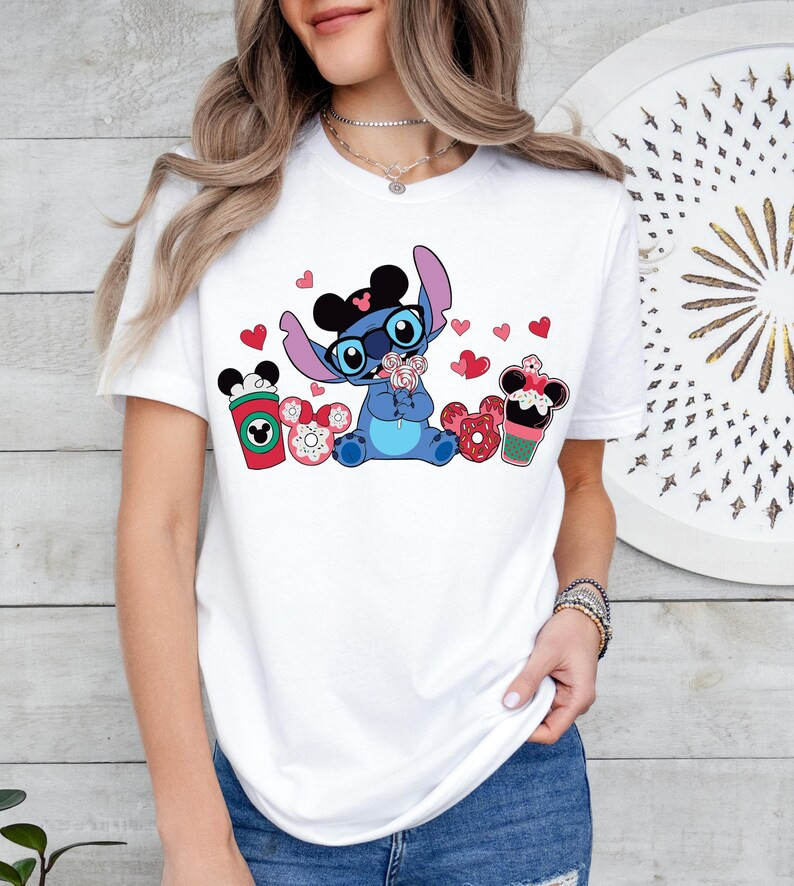 Stitch Valentine's Day Shirt, Disney Sweetheart Nite Tee, Mickey Cupids Shirt, Valentines Day Tee... | Etsy (US)