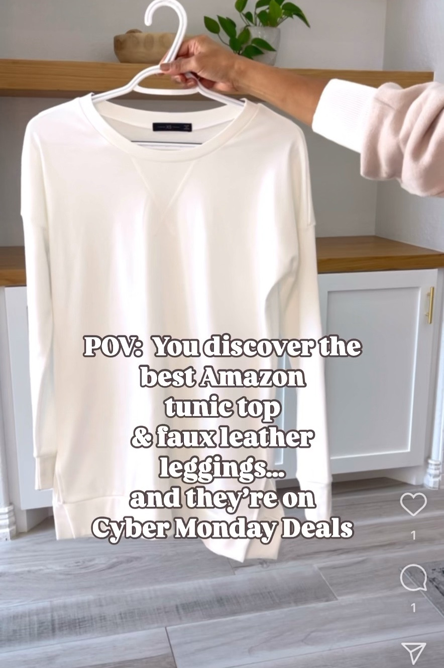 Tunic top in small
My fav Amazon Spanx leggings look for less in size small. I have these in brown as well.
New Balance sneakers fit tts
Bag, my fav no show socks, fav thongs with leggings are also linked.
Fall outfit idea, Amazon finds, fashion over 50, midlife fashion, petite fashion, casual outfit, mom style, everyday outfit. 


#LTKHoliday #LTKGiftGuide #LTKCyberWeek