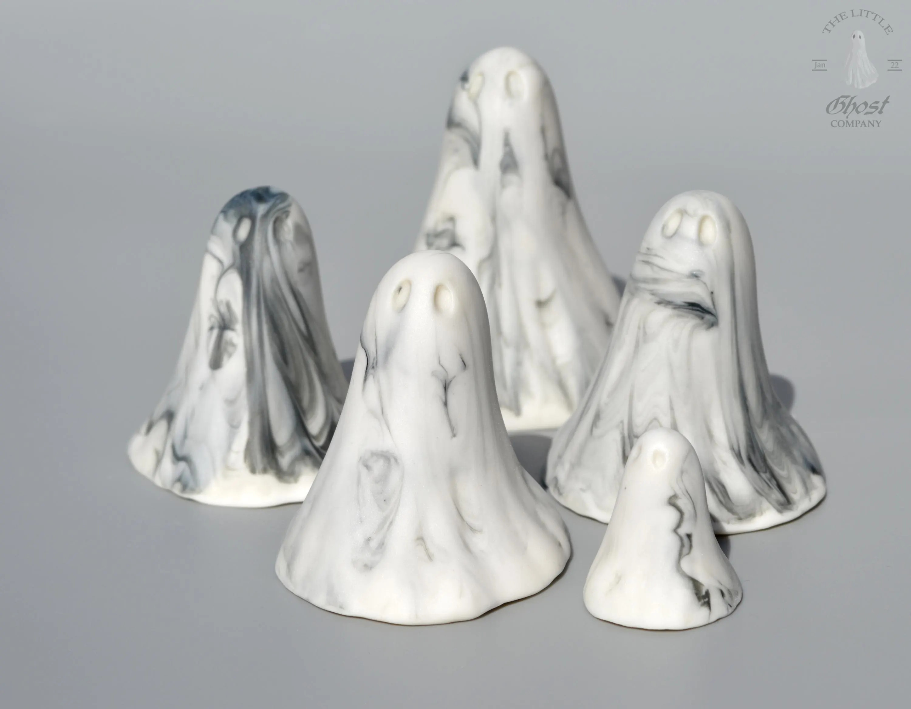 Spooky Ghost Sculptures Ceramic Marbled Immortal Ghost | Etsy (Global)