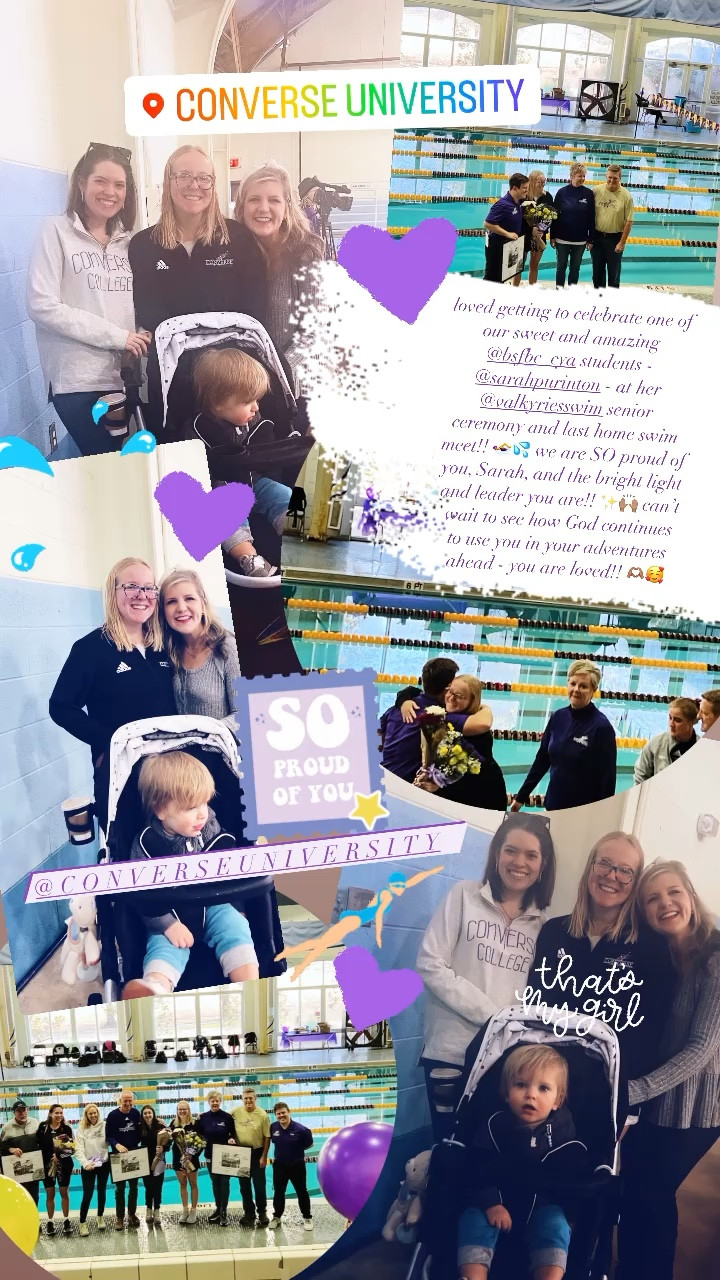 loved getting to celebrate one of our sweet and amazing @bsfbc_cya students - @sarahpurinton - at her @valkyriesswim senior ceremony and last home swim meet!! 🏊‍♀️💦 we are SO proud of you, Sarah, and the bright light and leader you are!! ✨🙌🏽 can’t wait to see how God continues to use you in your adventures ahead - you are loved!! 🫶🏽🥰

#LTKbaby #LTKSeasonal #LTKfamily