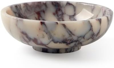 Luxury Natural Marble Decorative Bowl – Medium 7-Inch Calacatta Viola Marble for Coffee Table C... | Amazon (US)