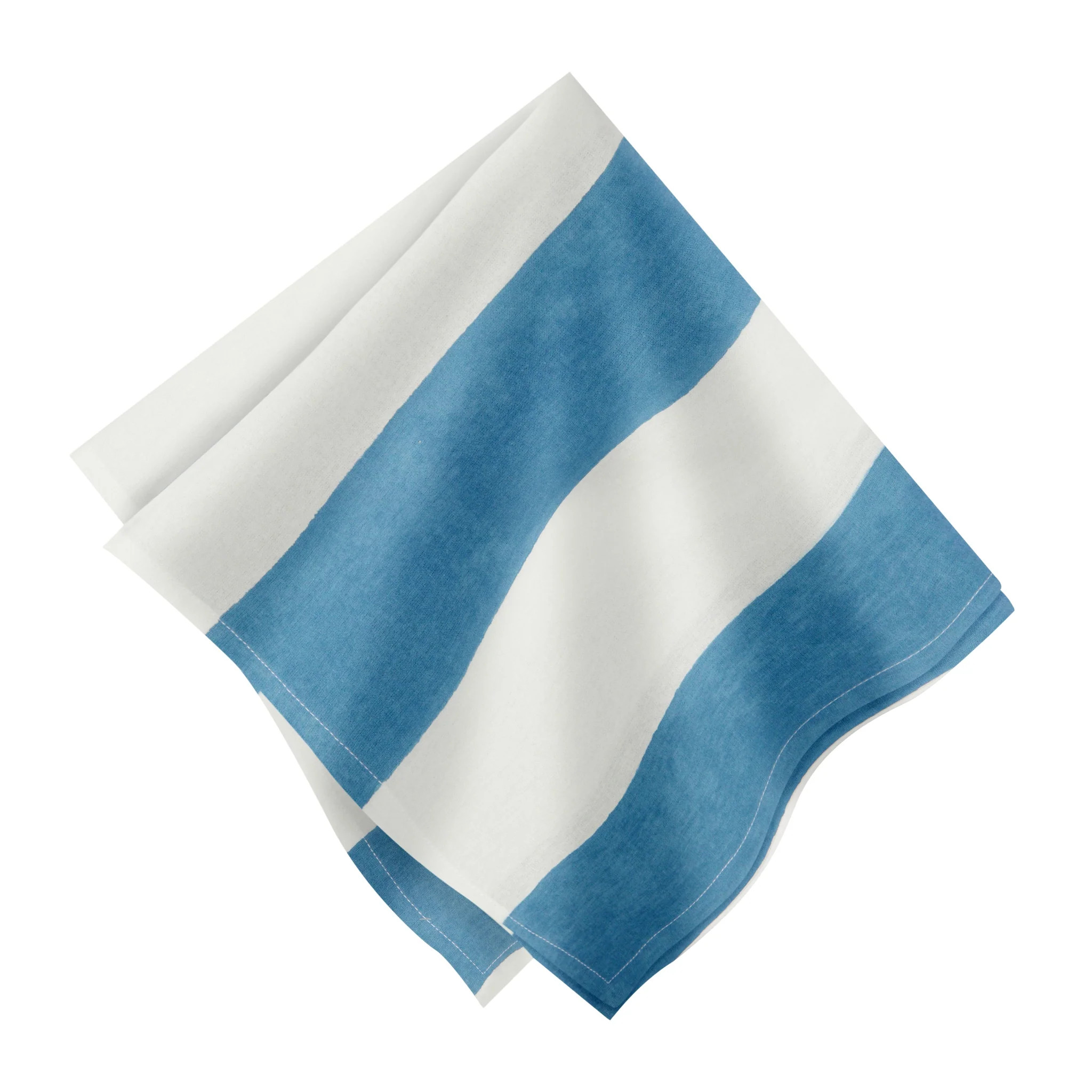 St. Tropez Napkins Blue Stripes, Set of 6 | Couleur Nature
