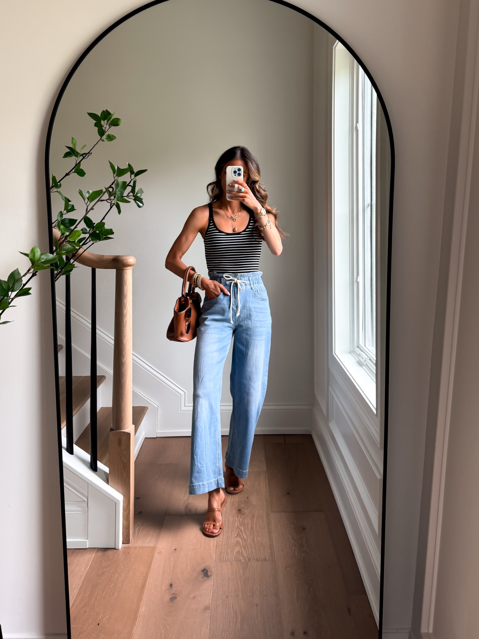 Wearing xsmall built in bra top and pull on jeans 

#LTKfitnessgoals #LTKootd #LTKmorningroutine