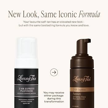 Loving Tan Platinum 2HR Express Self Tanning Mousse, Darkest Shade Yet -Streak Free, Professional... | Amazon (US)