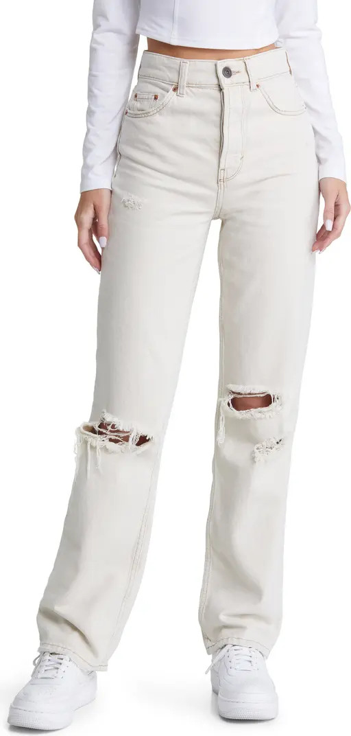 Authentic Ripped Straight Leg Jeans | Nordstrom