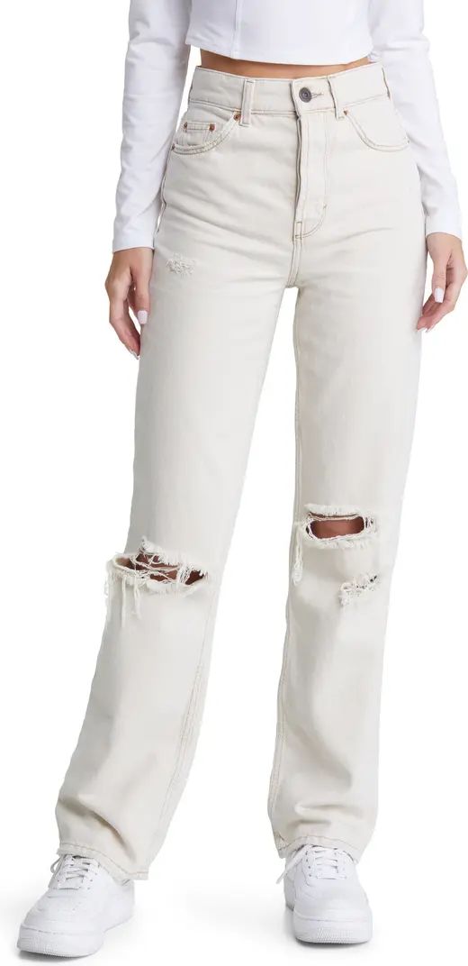 Authentic Ripped Straight Leg Jeans | Nordstrom