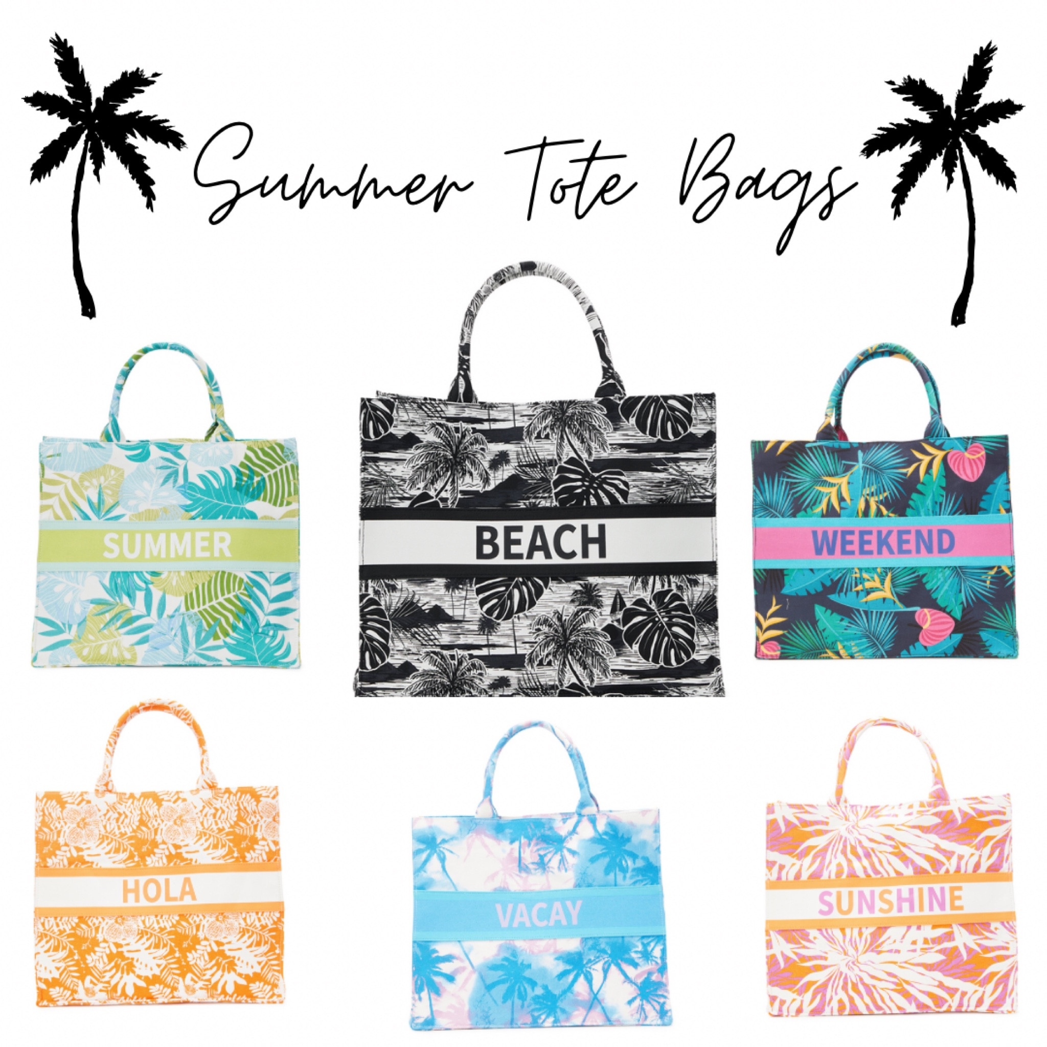 How cute are these?! 🤩 | tote bag | bag | beach bag | canvas | canvas tote bag | vacation | summer | travel | picnic | summer activities | 

#LTKswim #LTKitbag #LTKFind