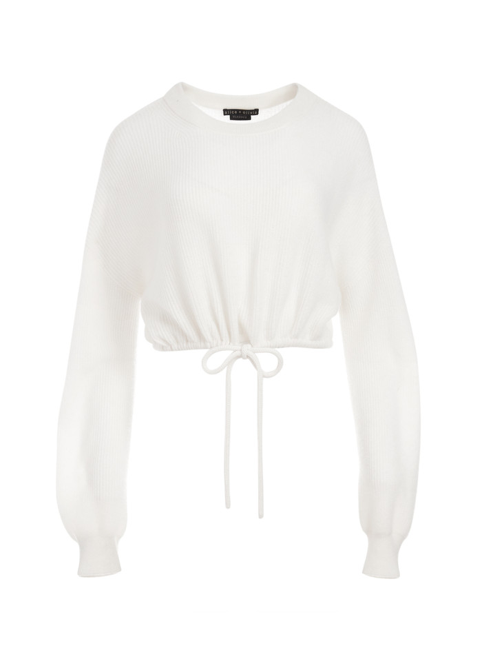 CORVINA BLOUSON CROP PULLOVER | Alice + Olivia