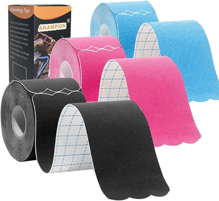 Kinesiology Tape Pro Athletic Sports (3 Rolls,60 Precut Strips) Waterproof Breathable Latex Free ... | Amazon (US)