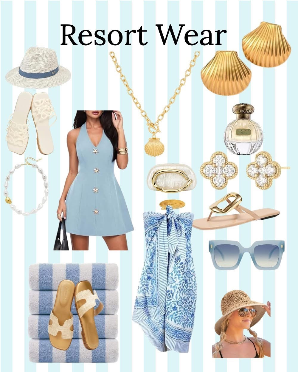 Get ready for your next getaway. Chic and stylish dresses, sandals and accessories all available on amazon for less! #resortwear #vacation #summerdress #travel

#LTKTravel #LTKSeasonal #LTKmomlife
